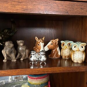 Choice for salt and pepper shakers or buy all. HORSES SOLD